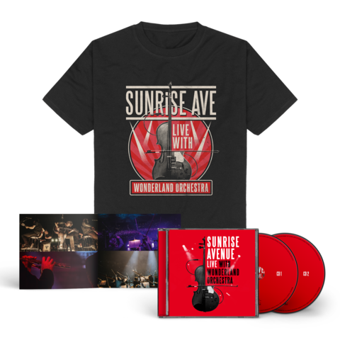 Live With Wonderland Orchestra (2CD + T-Shirt) by Sunrise Avenue - 2CD + T-Shirt - shop now at Sunrise Avenue store
