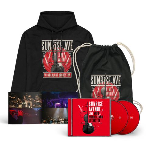 Live With Wonderland Orchestra (2CD + Hoodie + Gym Bag) by Sunrise Avenue - 2CD + Hoodie + Gym Bag - shop now at Sunrise Avenue store